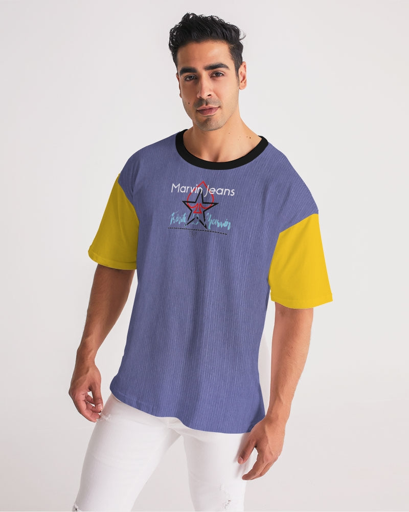 Yellow mix by Marvin Jeans and Trinity D Marvin Men's Premium Heavyweight Tee