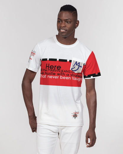 Red and White Men's Everyday Pocket Tee