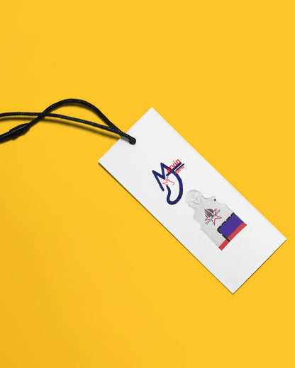All White New-Legacy by Marvin Jeans and Trinity D Marvin Bulk Custom Hangtags