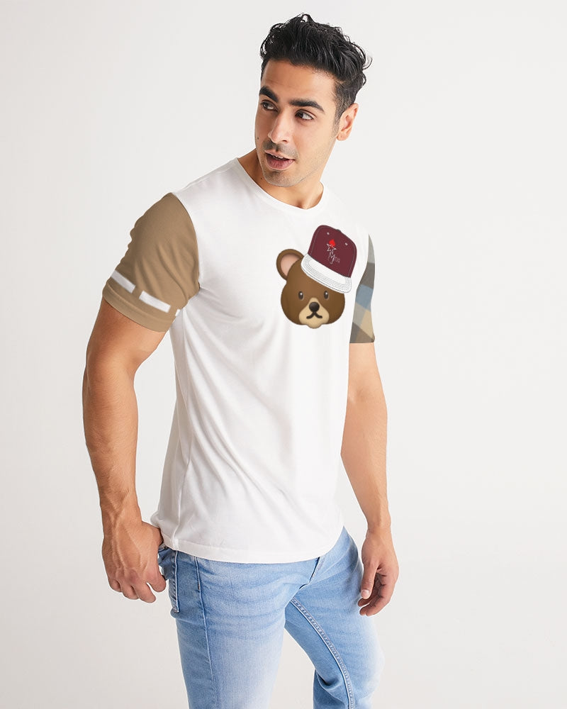 @plaids bear cap Men's Tee