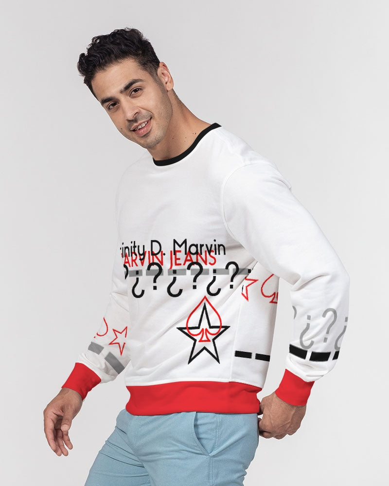 @the MARVIN JEANS company Men's Classic French Terry Crewneck Pullover