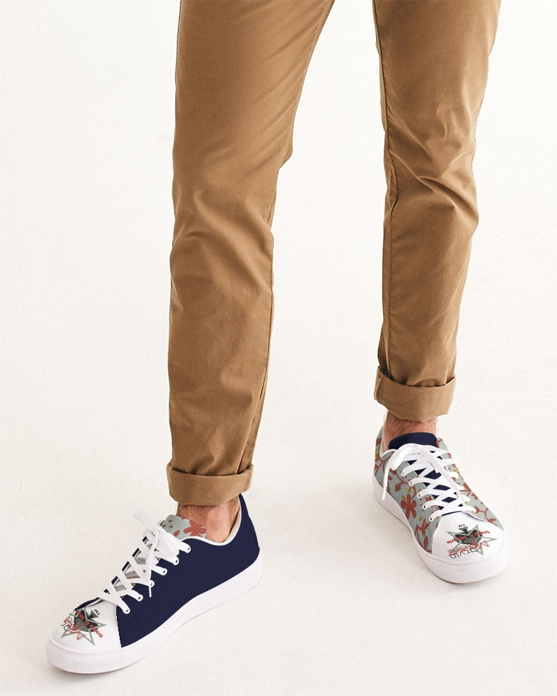 Wildwood, blue by Marvin Jeans and Trinity D Marvin Men's Faux-Leather Sneaker