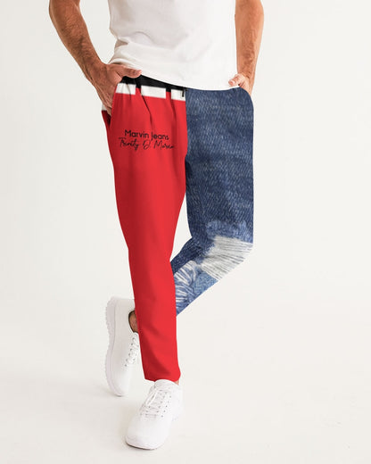 Denim red by Marvin Jeans and Trinity D Marvin Men's Joggers