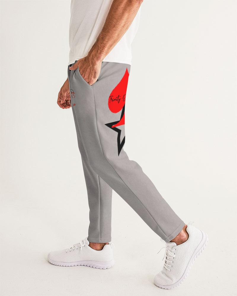 Light grey John 3:16 by Marvin Jeans and Trinity D Marvin Men's Joggers