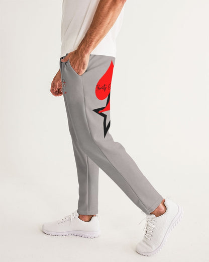 Light grey John 3:16 by Marvin Jeans and Trinity D Marvin Men's Joggers