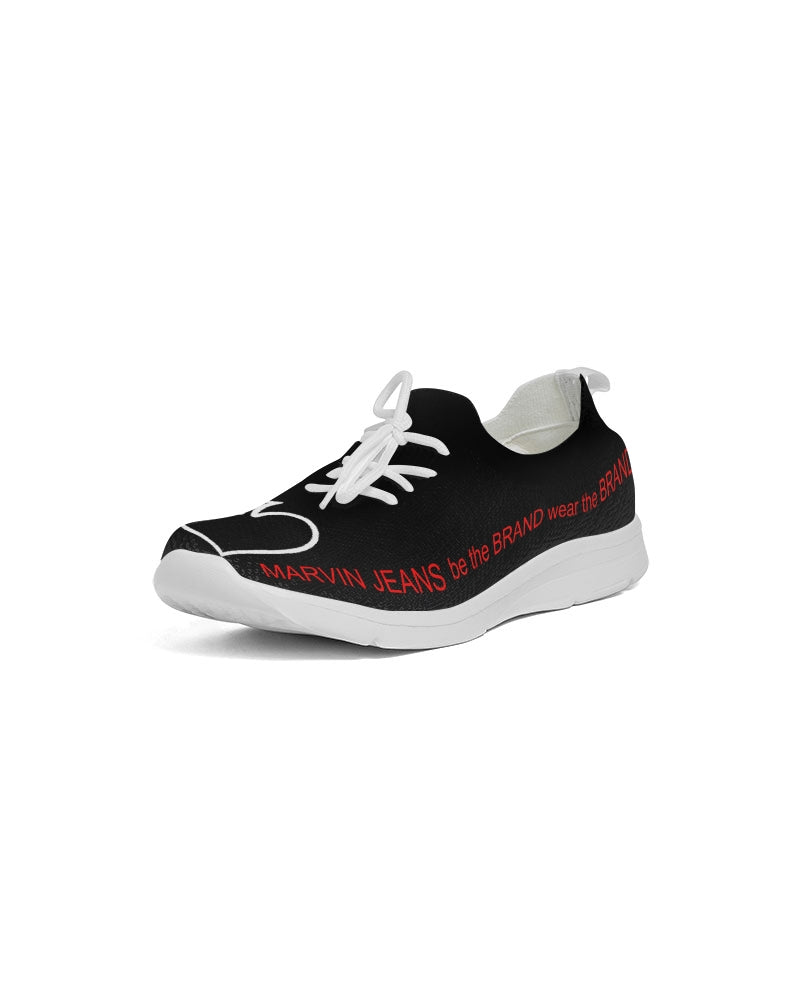Black BY MARVIN JEANS Men's Lace Up Flyknit Shoe