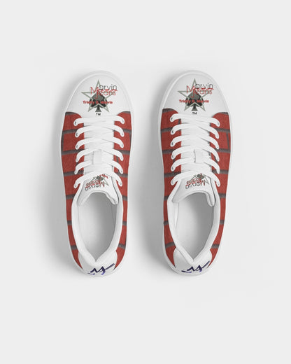 Brick city red by Marvin Jeans and Trinity D Marvin Men's Faux-Leather Sneaker