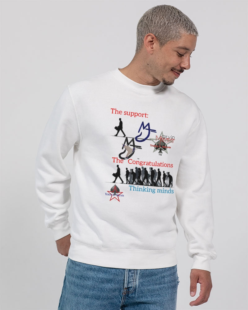 Dry support by Marvin Jeans and Trinity D Marvin Unisex Premium Crewneck Sweatshirt | Lane Seven