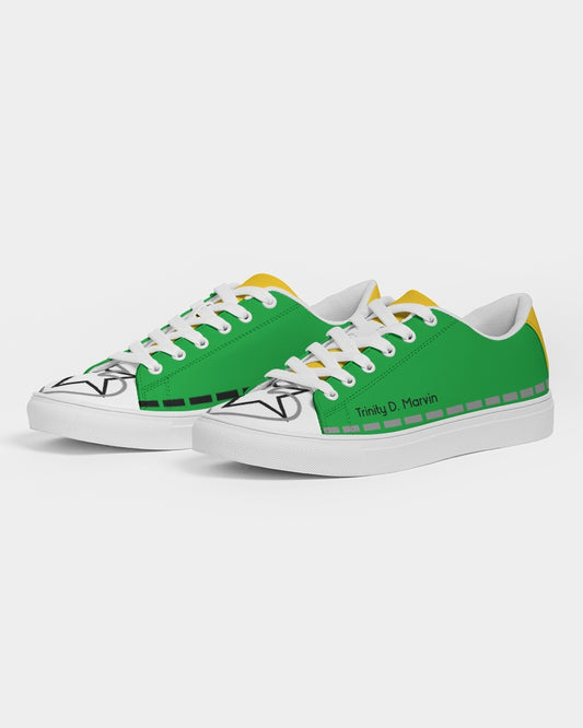 Lemon Lime Green Bay BY MARVIN JEANS Men's Faux-Leather Sneaker