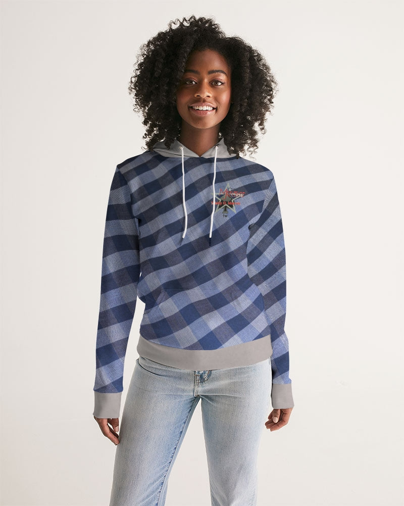 Blue stripes by Marvin Jeans and Trinity D Marvin Women's Hoodie
