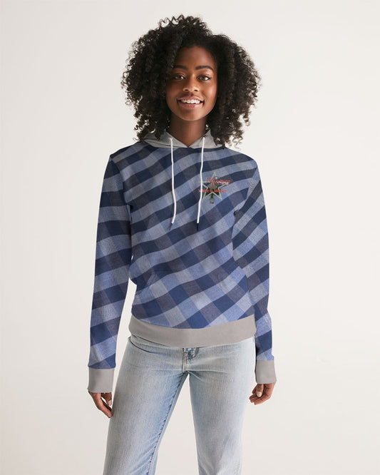 Blue stripes by Marvin Jeans and Trinity D Marvin Women's Hoodie
