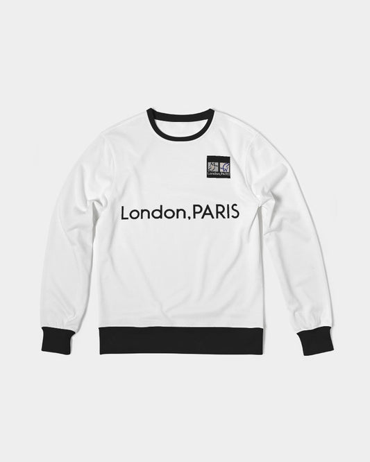 London,PARIS by Marvin Jeans Men's Classic French Terry Crewneck Pullover