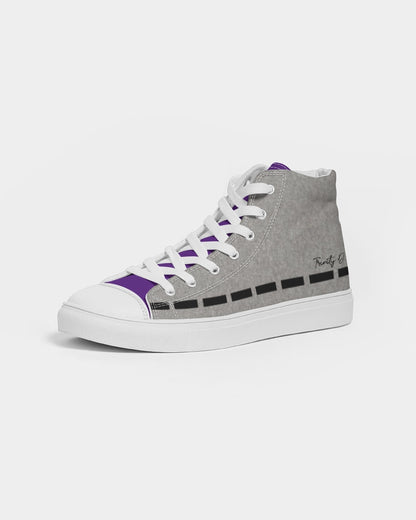Cool grey mix half purple by Marvin Jeans and Trinity D Marvin Men's Hightop Canvas Shoe