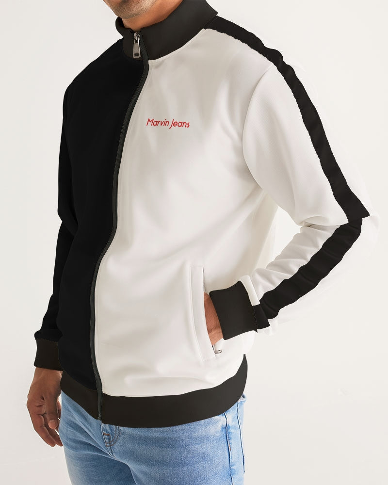John 3:16 BY MARVIN JEANS Men's Stripe-Sleeve Track Jacket