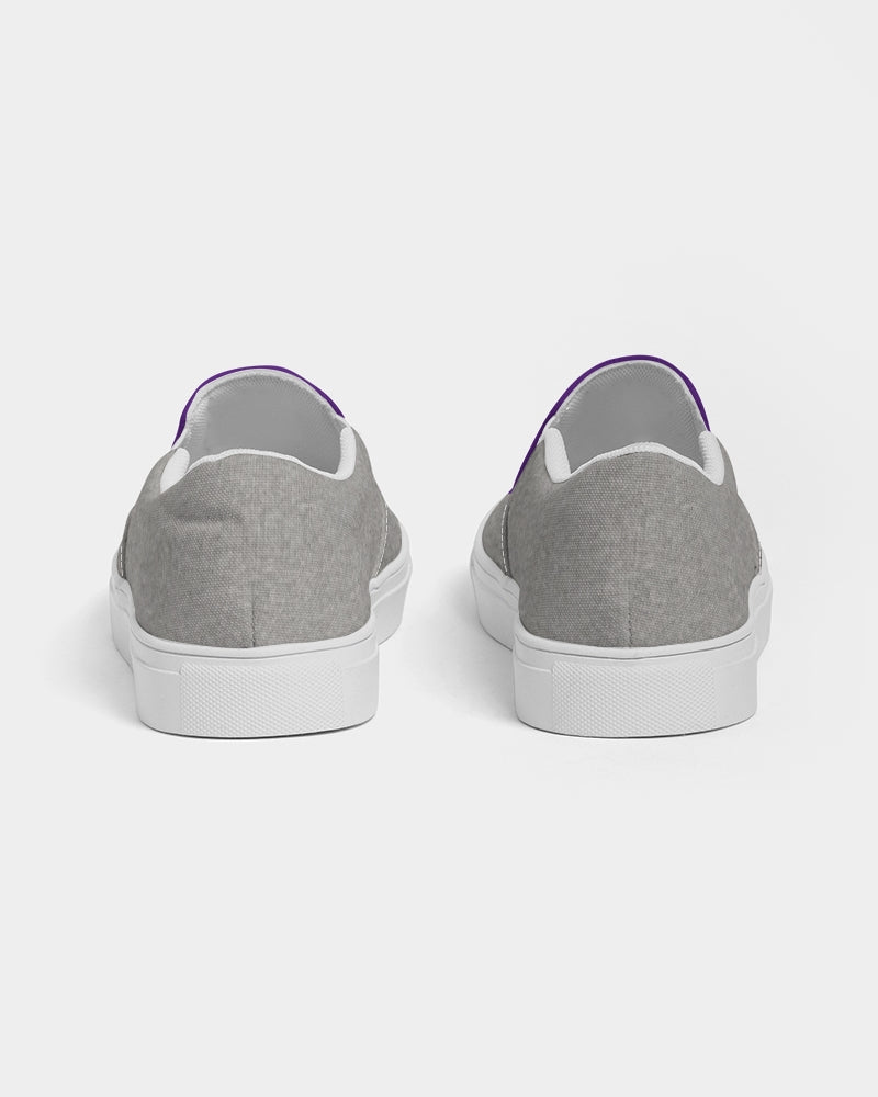 Purple cool grey BY MARVIN JEANS Men's Slip-On Canvas Shoe