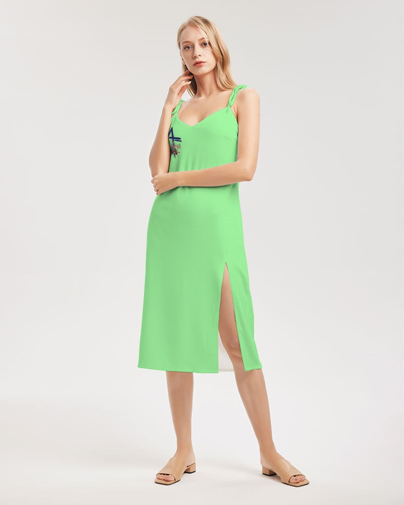 Mint by Marvin Jeans and Trinity D Marvin Women's Tie Strap Split Dress