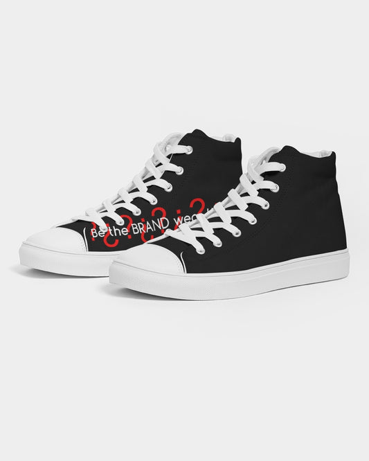 Black by Trinity D. Marvin Men's Hightop Canvas Shoe
