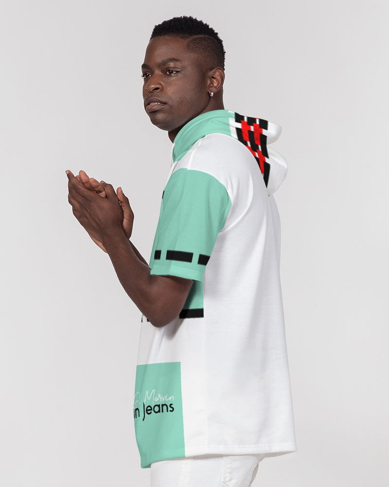 Beyond definition light mint by Marvin Jeans and Trinity D Marvin Men's Premium Heavyweight Short Sleeve Hoodie