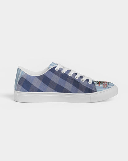 Blue stripes Mix by Marvin Jeans and Trinity D Marvin Men's Faux-Leather Sneaker