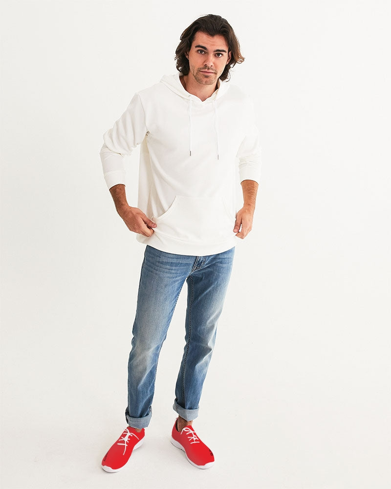 Red  BY MARVIN JEANS Men's Lace Up Flyknit Shoe