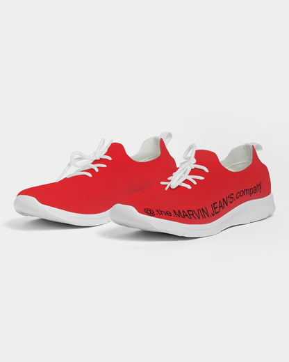 Red  BY MARVIN JEANS Men's Lace Up Flyknit Shoe