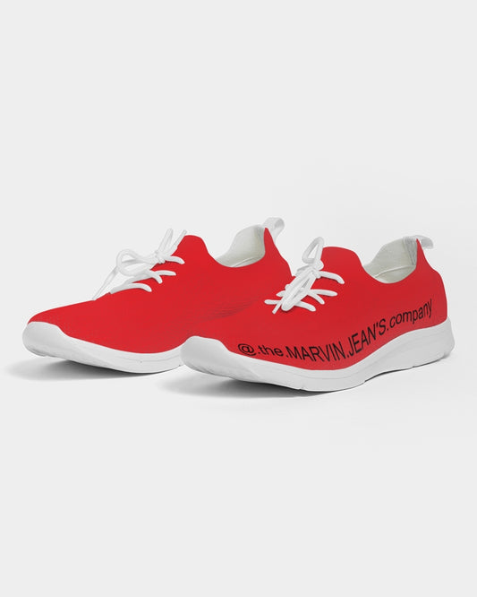 Red  BY MARVIN JEANS Men's Lace Up Flyknit Shoe