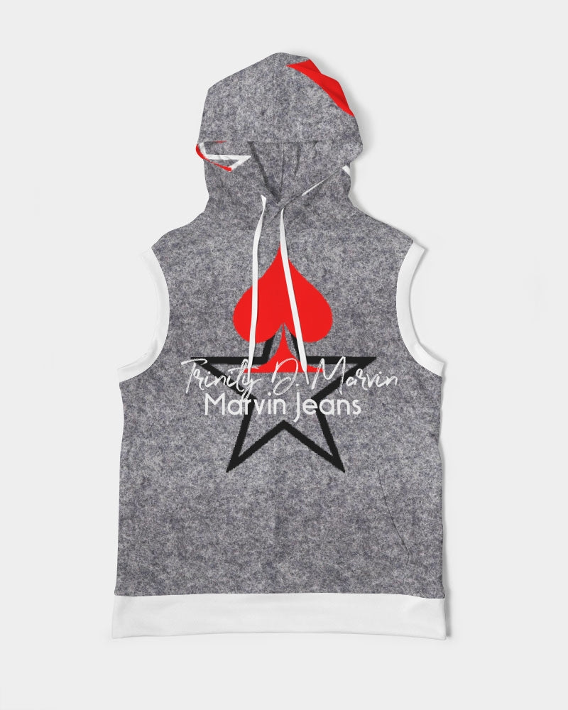 Wool, by Marvin Jeans and Trinity D Marvin Men's Premium Heavyweight Sleeveless Hoodie