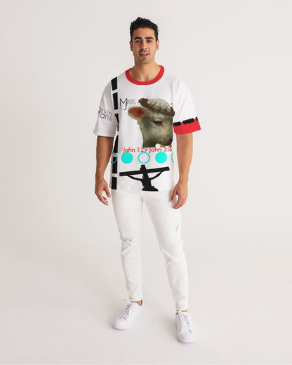Gospel message the lamb of God by Marvin Jeans and Trinity D Marvin Men's Premium Heavyweight Tee