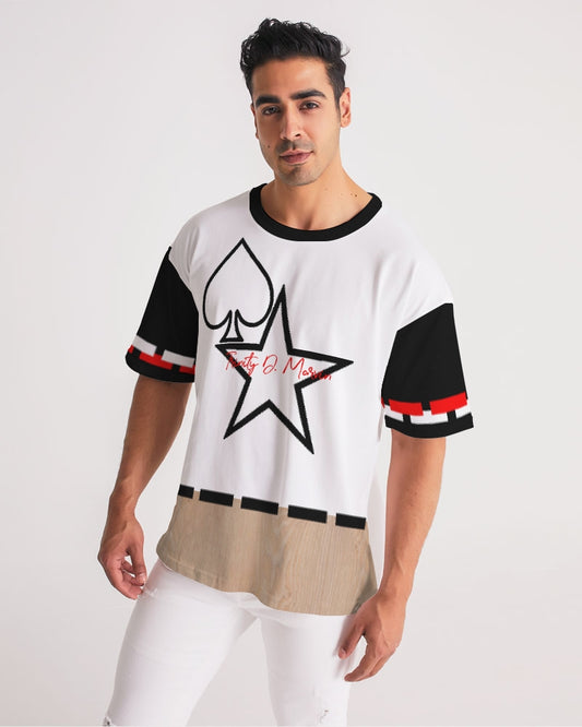 Woodgrain black & red  Men's Premium Heavyweight Tee