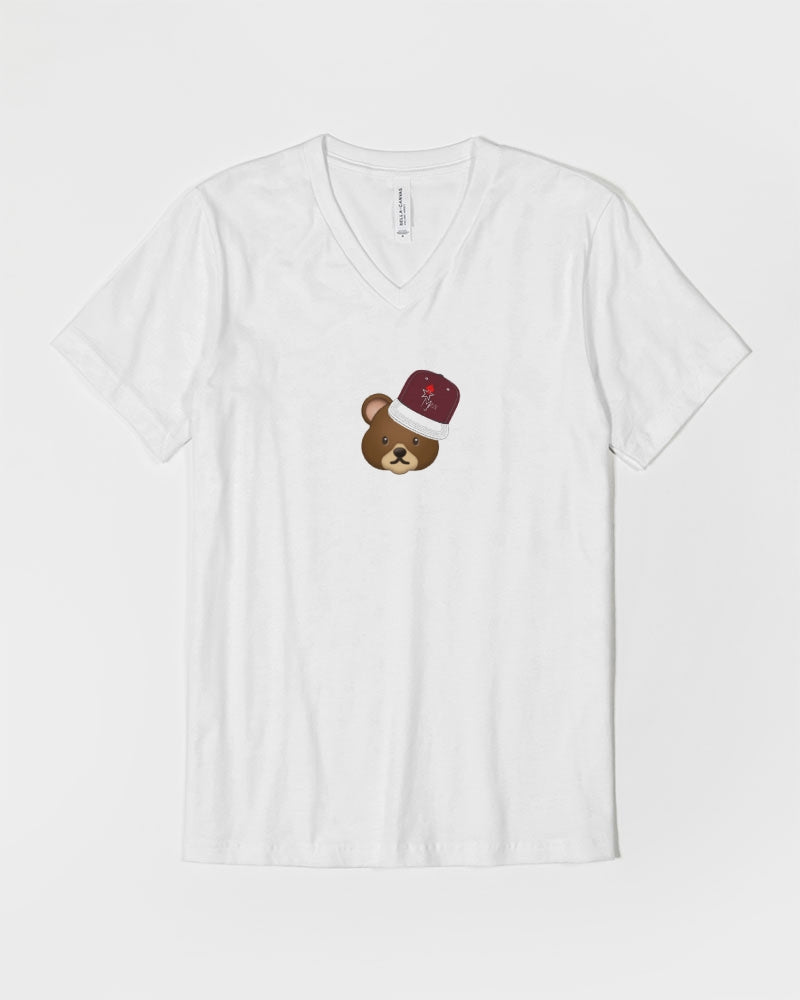 Bear cap by Marvin Jeans and Trinity D Marvin Unisex Jersey V-Neck Tee | Bella + Canvas