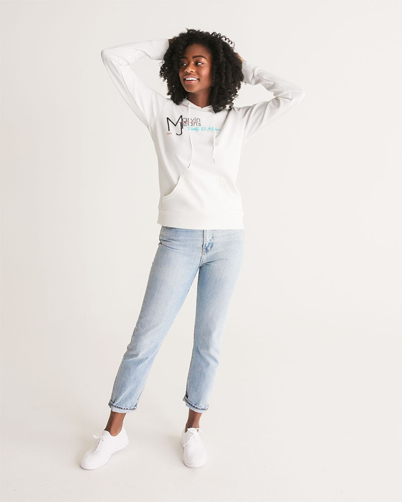 All white by Marvin Jeans and Trinity D Marvin Women's Hoodie