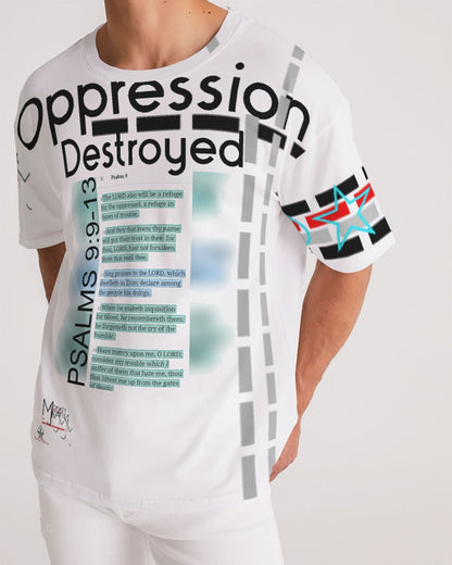 Gospel message Oppression destroyed by Marvin Jeans and Trinity D Marvin Men's Premium Heavyweight Tee