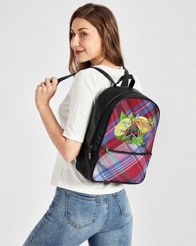 Plaids by Marvin Jeans and Trinity D Marvin Classic Faux Leather Backpack