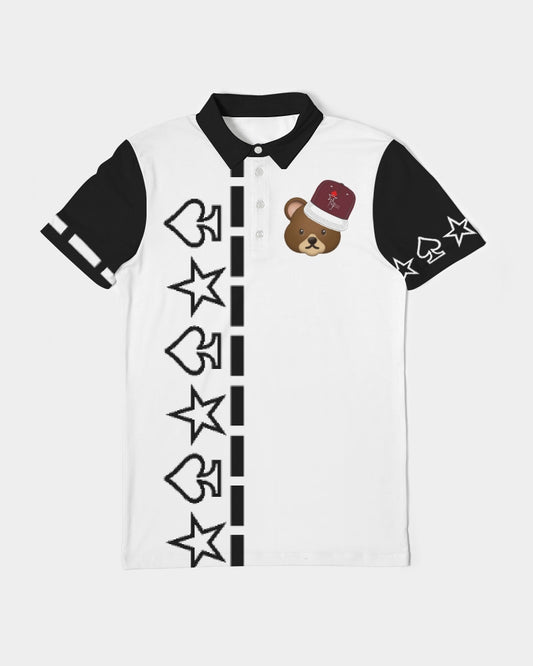Bear cap black by Marvin Jeans and Trinity D Marvin Men's Slim Fit Short Sleeve Polo