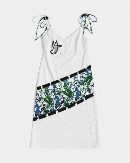 Wild splash by Marvin Jeans and Trinity D Marvin Women's Tie Strap Split Dress