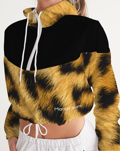 Leopard by Marvin Jeans Women's Cropped Windbreaker