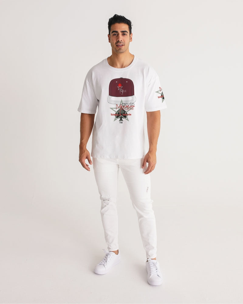 Logo cap by Marvin Jeans and Trinity D Marvin Men's Premium Heavyweight Tee
