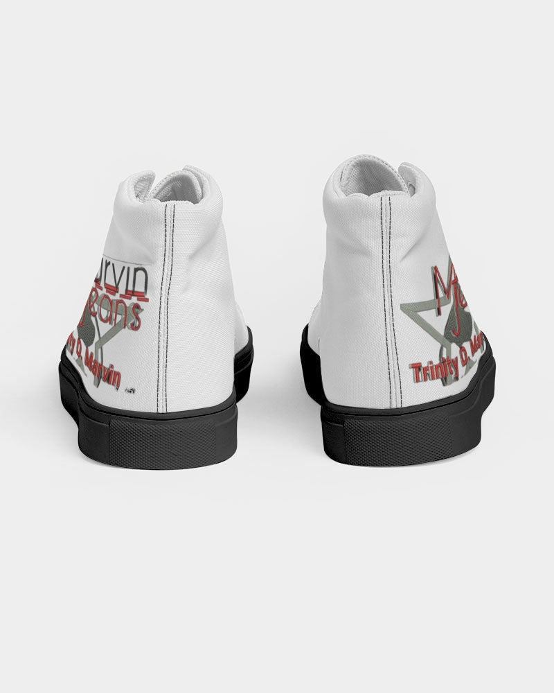 Black and white by Marvin Jeans and Trinity D Marvin Men's Hightop Canvas Shoe - Black