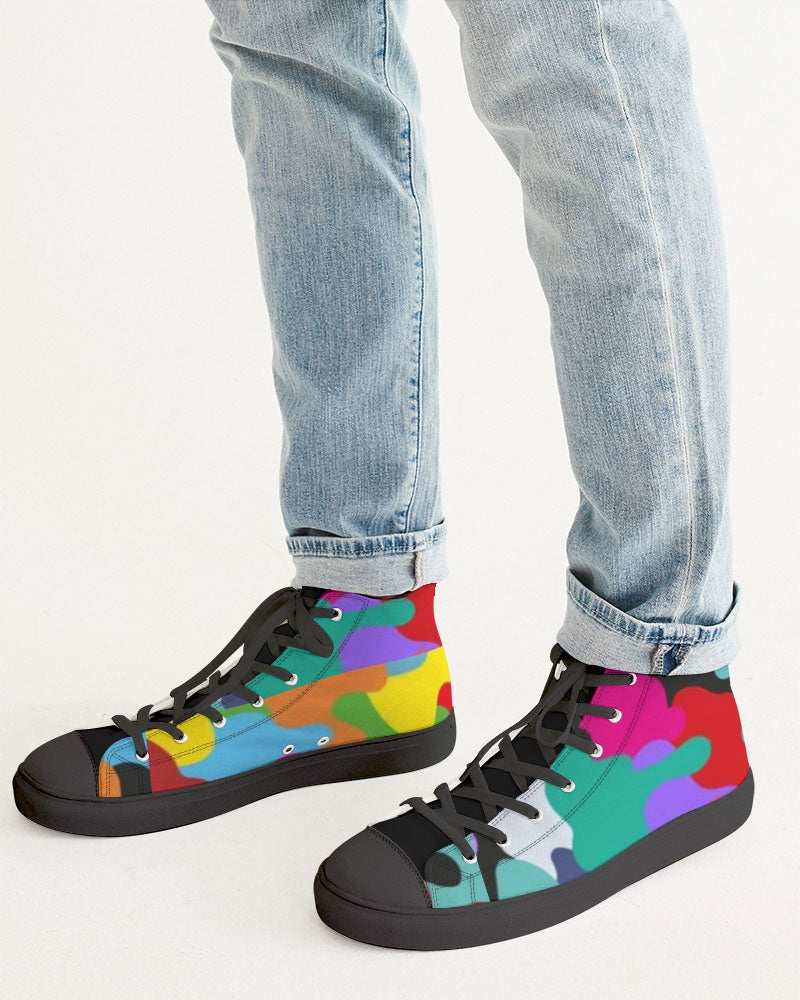 Crazy combo by Marvin Jeans and Trinity D Marvin Men's Hightop Canvas Shoe - Black