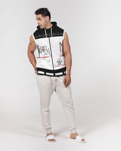 Logo's by Marvin Jeans and Trinity D Marvin Men's Premium Heavyweight Sleeveless Hoodie