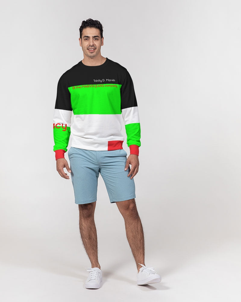 Beautiful BY MARVIN JEANS Men's Classic French Terry Crewneck Pullover