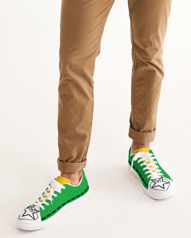 Lemon Lime Green Bay BY MARVIN JEANS Men's Faux-Leather Sneaker