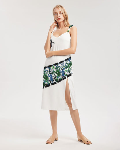 Wild splash by Marvin Jeans and Trinity D Marvin Women's Tie Strap Split Dress