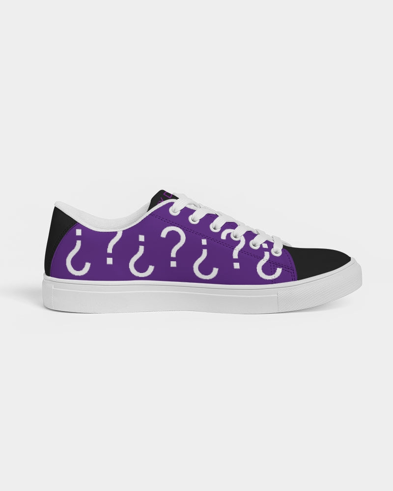 Black & purple mix Men's Faux-Leather Sneaker