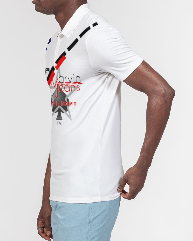 Logo's by Marvin Jeans and Trinity D Marvin Men's Slim Fit Short Sleeve Polo