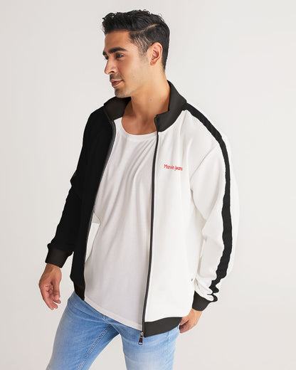 John 3:16 BY MARVIN JEANS Men's Stripe-Sleeve Track Jacket