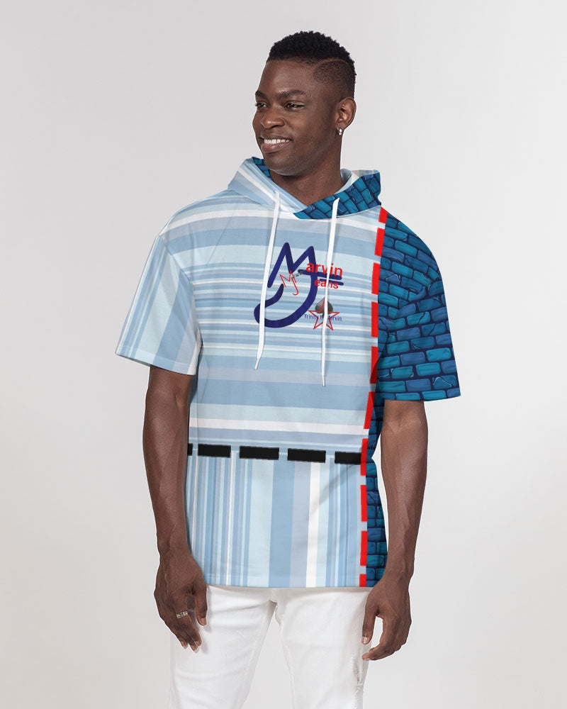 Brick city strip mix BY MARVIN JEANS Men's Premium Heavyweight Short Sleeve Hoodie