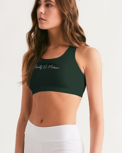 Dark green by Marvin Jeans and Trinity D Marvin Women's Seamless Sports Bra