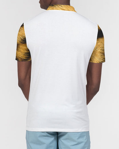 Leopard by Marvin Jeans Men's Slim Fit Short Sleeve Polo