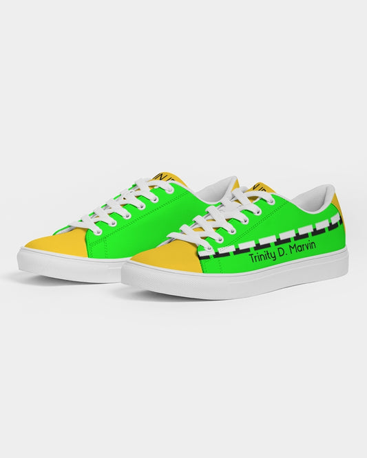 Lemon Lime Green Bay Men's Faux-Leather Sneaker